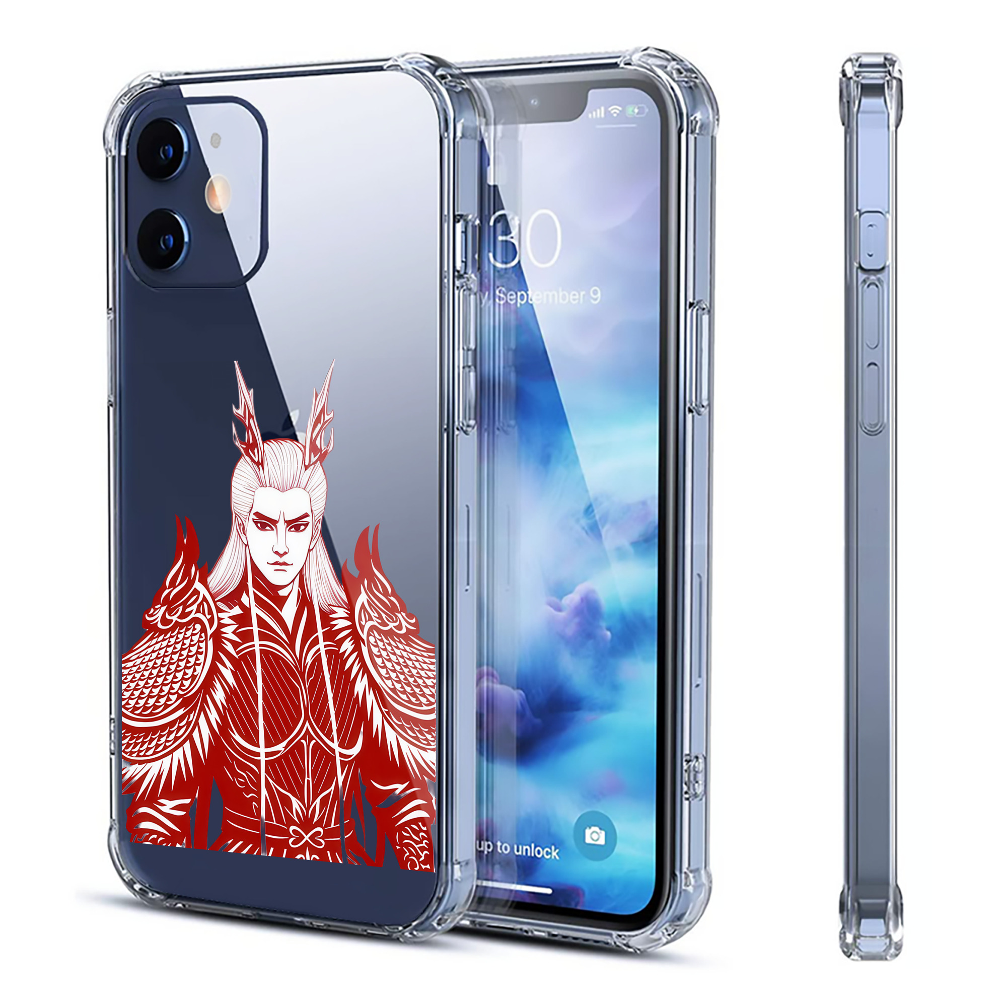 （画像用） Ne Zha 2 ナタ 魔童の大暴れ 【iPhone 12シリーズ対応】透明スマホケース（クリアソフトケース）